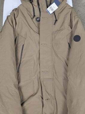 Ralph Lauren Men's Quilted Hooded Puffer Jacket in Tan